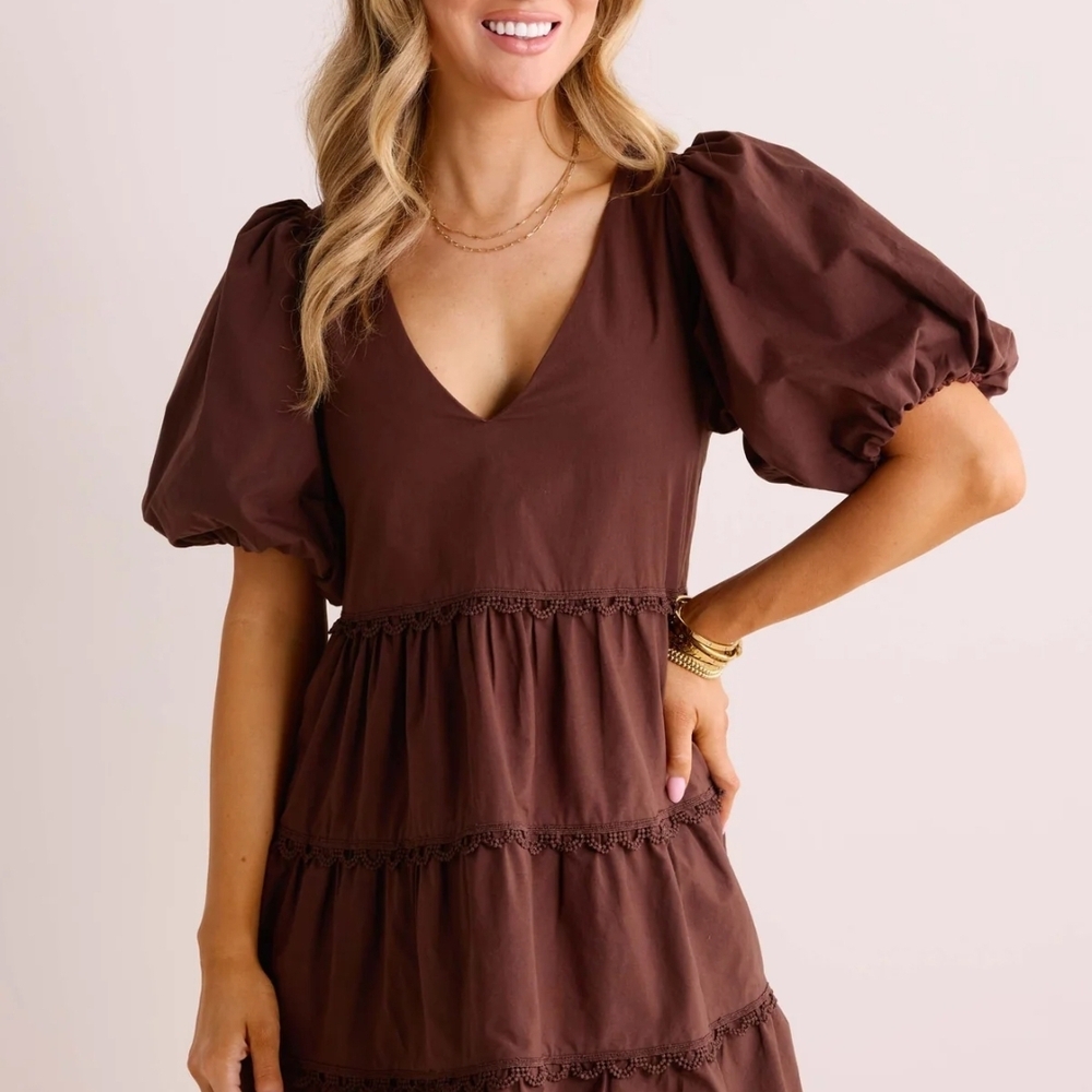 NWT Brown A-line Dress